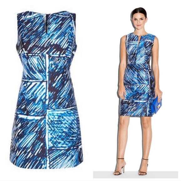 Milly Blue/white Mini Dress - Picture 2 of 5